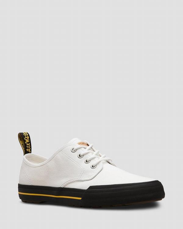 Dr Martens Dámské Tenisky Pressler Canvas Bílé, CZ-853417